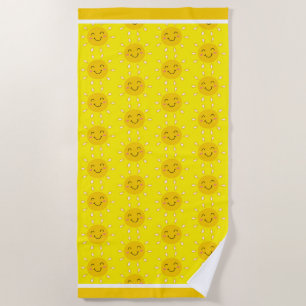 Toalha De Praia Sunshine Yellow Beach Towel