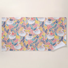 Toalha De Praia Suores brancos a rosa pálido