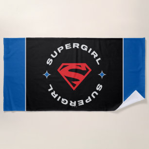Toalha De Praia Supergirl Age de Heroes Circle S-Shield