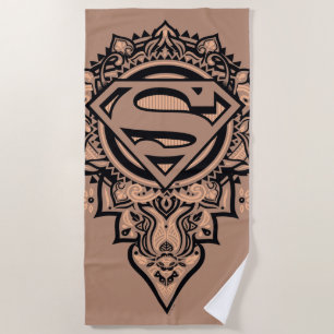 Toalha De Praia Supergirl Mandala Graphic