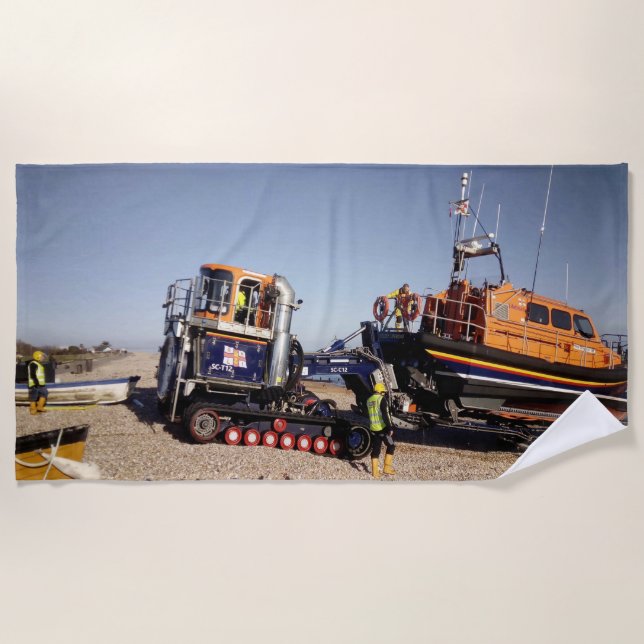 Toalha De Praia Suportar o RNLI (Frente)