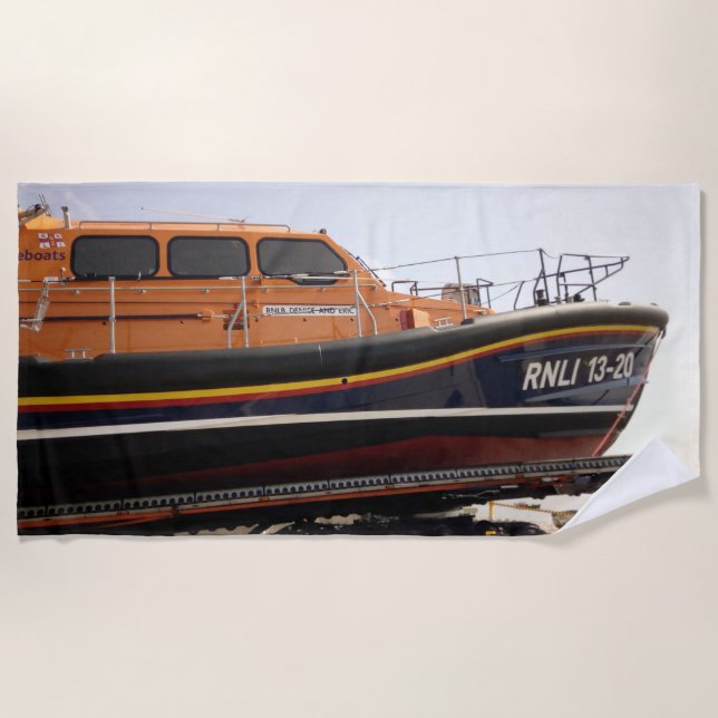 Toalha De Praia Suportar o RNLI (Frente)
