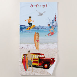Toalha De Praia Surf acima!