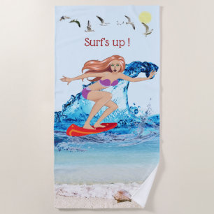 Toalha De Praia Surf acima!