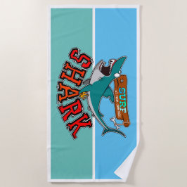 Toalha De Praia Surf com tubarão