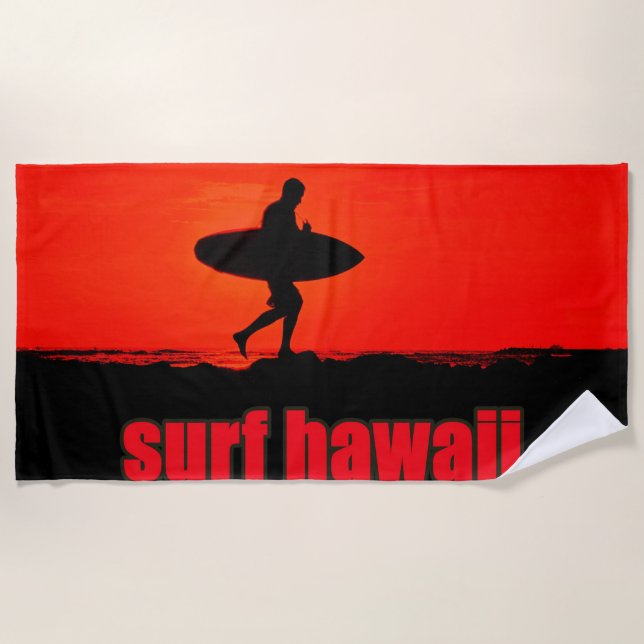 Toalha De Praia surf havaí  (Frente)