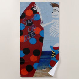 toalha de praia surf ou morre