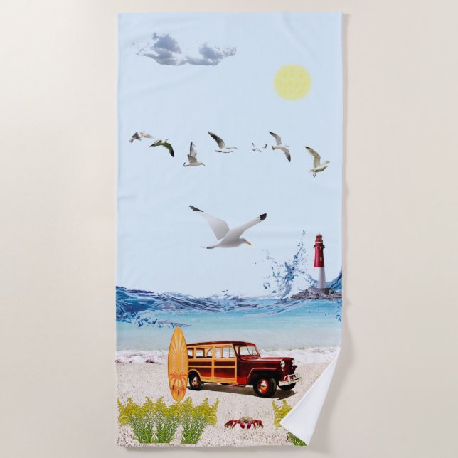 Toalha De Praia Surf!Toalha de praia (Frente)