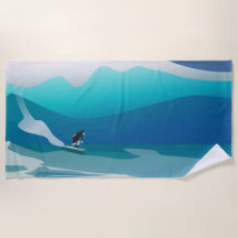 Surfer Beach Towel