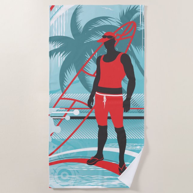 Toalha De Praia Surfing 4 Beach Towel (Frente)