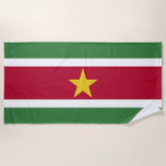 Toalha De Praia Suriname Flag<br><div class="desc">Patriotic flag of Suriname.</div>