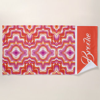 Toalha De Praia Sutil Comunidade Lésbica Pride Flag Towel