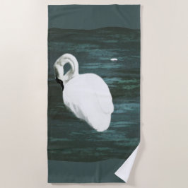 Toalha De Praia Swan no Pond