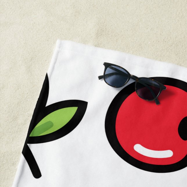 Toalha De Praia Sweet Cherry Beach Towel" (In Situ)