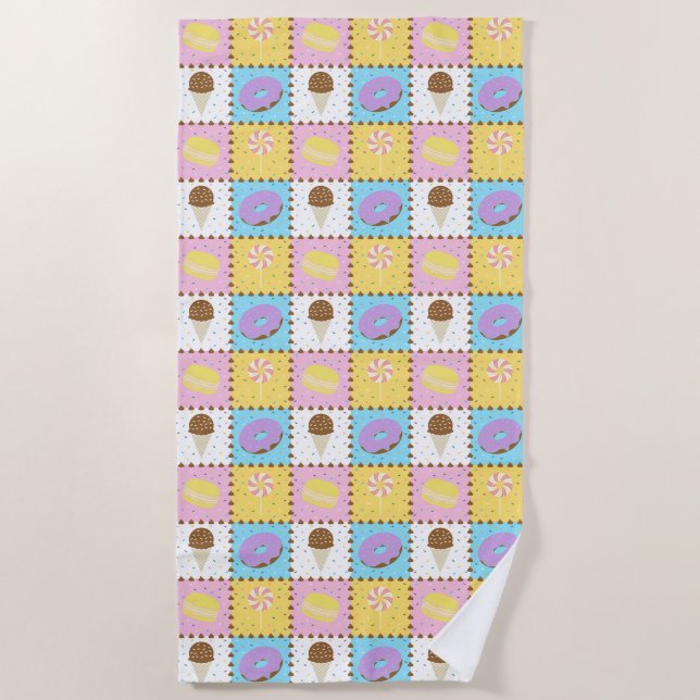 Toalha De Praia Sweet Cravings Beach Towel (Frente)