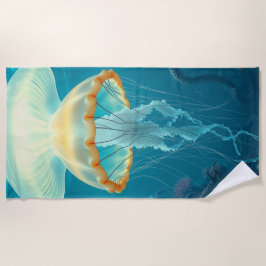 Toalha De Praia „Tanz der Quallen – Magie aus der Tiefe“