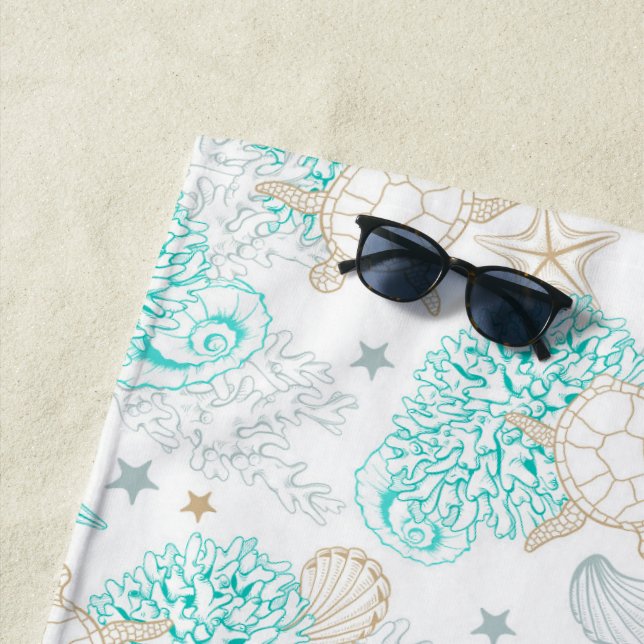 Toalha De Praia Tartarugas Marinhas Estaleiros Corais E Marines (In Situ)