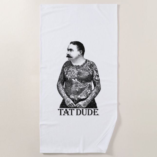 Toalha De Praia Tat Dude (Frente)