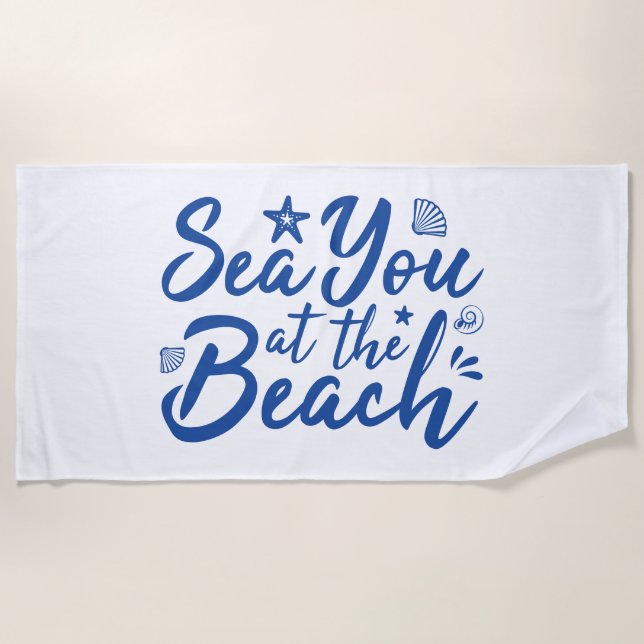 Toalha De Praia Te Amar Na Praia (Frente)