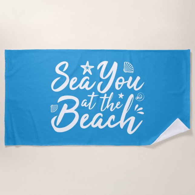 Toalha De Praia Te Amar Na Praia (Frente)