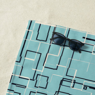 Toalha De Praia Teal de luz com na moda Mudo
