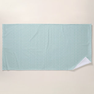 Toalha De Praia Teal Honeycomb