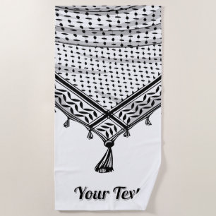 Toalha De Praia Tecido Tradicional do Keffiyeh Scarf Palestino