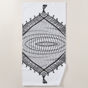 Toalha De Praia Tecido Tradicional do Keffiyeh Scarf Palestino