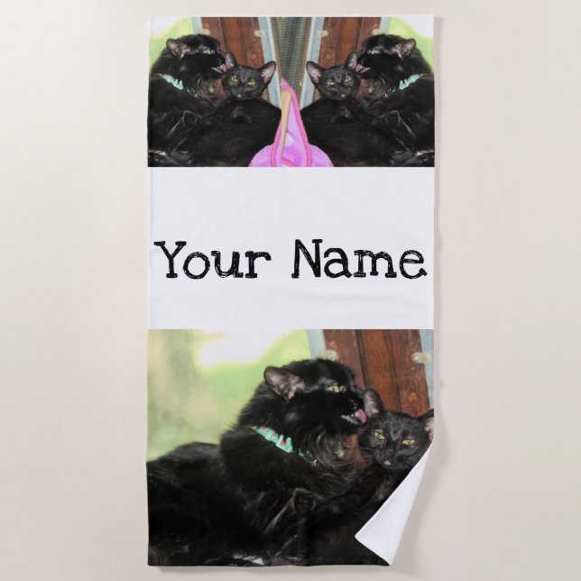 Toalha De Praia Tempo de banho (Frente)