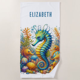 TOALHA DE PRAIA TEMPORADA PERSONALIZADA, COLORIDA