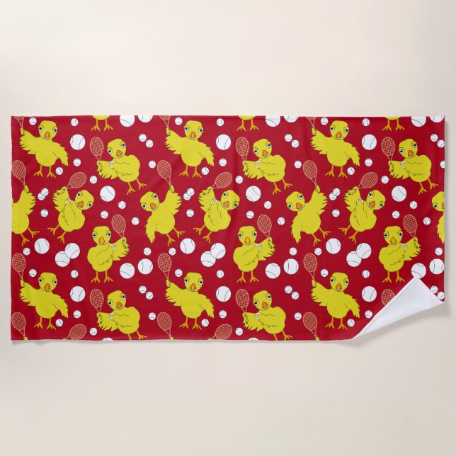 Toalha De Praia Tênis Pintinho Pattern Beach Towel (Frente)