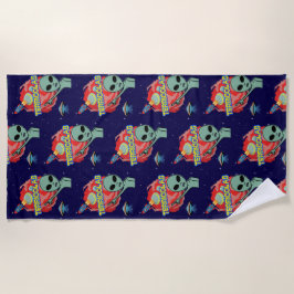 Toalha De Praia terricolas - medo alienígena dos humanos