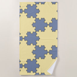 Toalha De Praia Tesselação de Koch Snowflakes (Padrão Fratural)