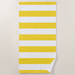 Toalha De Praia Teste padrão listrado branco amarelo brilhante<br><div class="desc">Teste padrão amarelo e branco moderno das listras. O amarelo vibrante da cor é usado para esta toalha de praia. Se você precisa algum produto da ajuda ou da harmonização,  contacte-nos por favor através de nossa loja.</div>