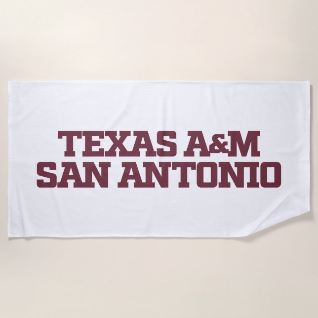 Toalha De Praia Texas A&M San Antonio (Frente)