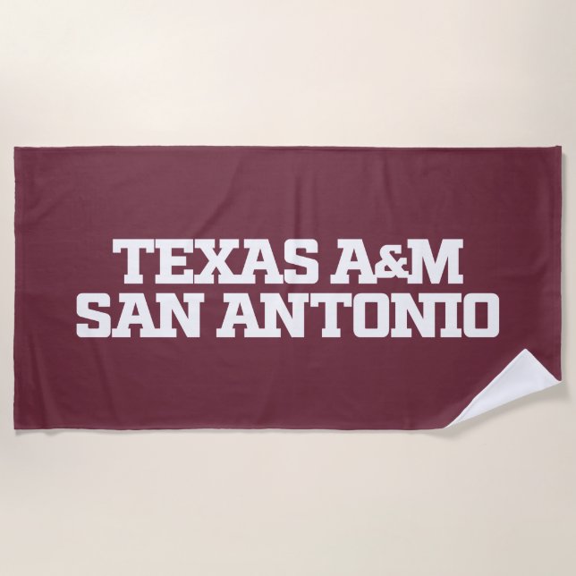 Toalha De Praia Texas A&M San Antonio (Frente)