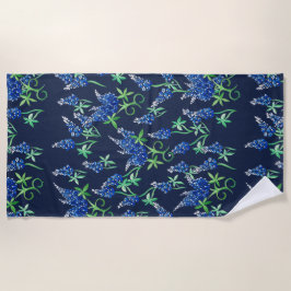 Toalha De Praia Texas Bluebonnets Floral