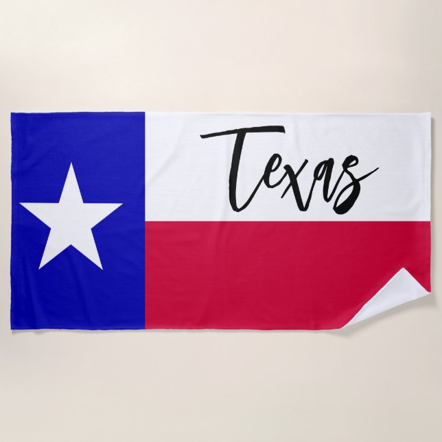 Toalha De Praia Texas Flag (Frente)