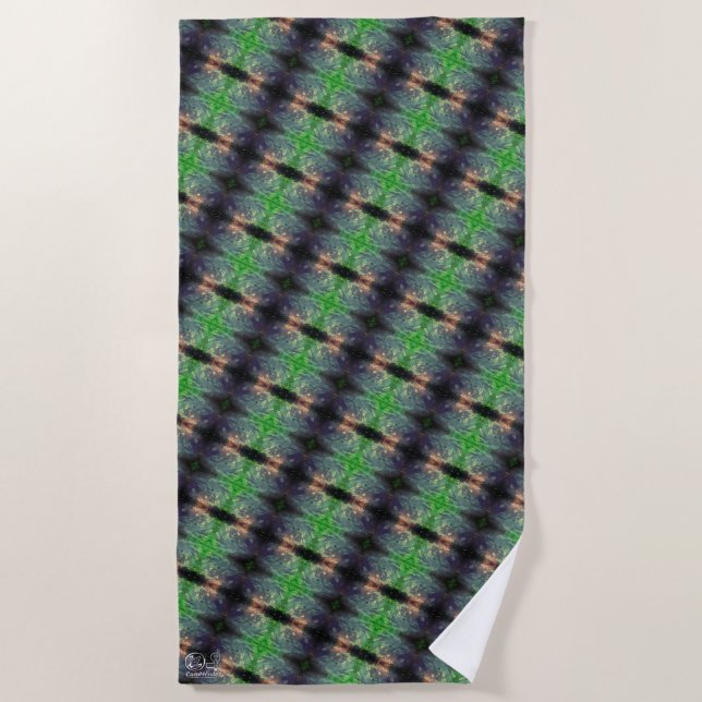 Toalha De Praia Textura #7.0 de la obra Nuit (Frente)