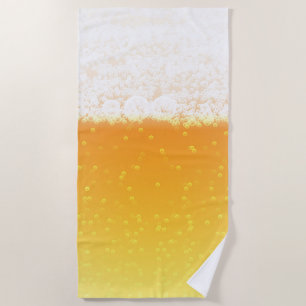 Toalha De Praia Textura de cerveja