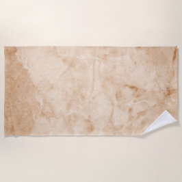 Toalha De Praia Textura de mármore cremosa