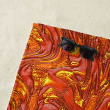 Textura vermelha vívida com tons de amarelo