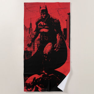 Toalha De Praia The Batman Comic Book Illustration