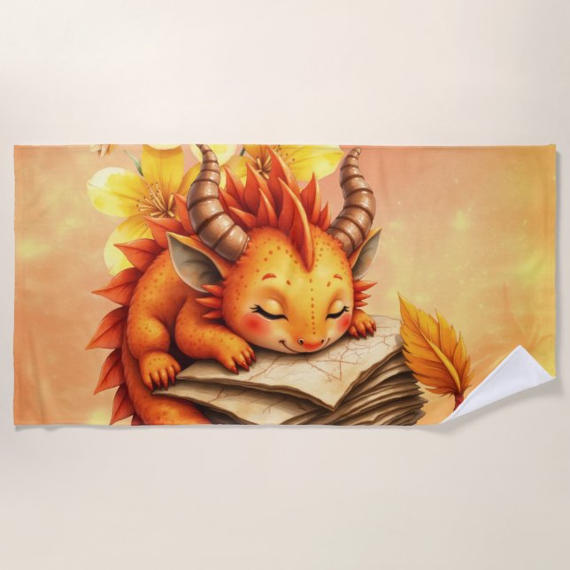 Toalha De Praia The Little Mystic Dragon.  (Frente)