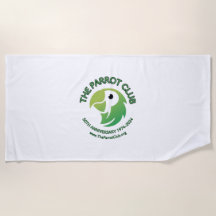 The Parrot Club 50th Anniversário Beach Towel