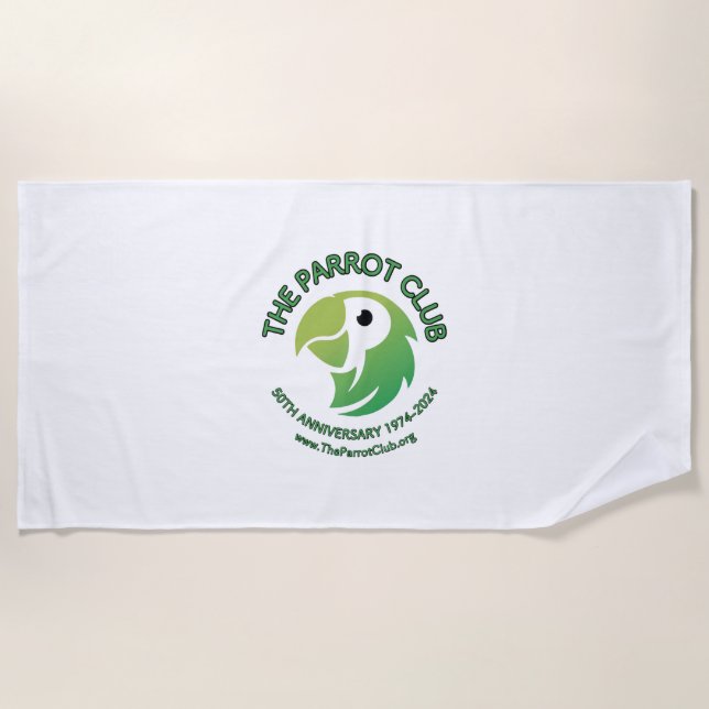 Toalha De Praia The Parrot Club 50th Anniversário Beach Towel (Frente)