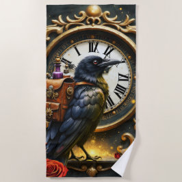 Toalha De Praia The Raven’s Clockwork Delivery 