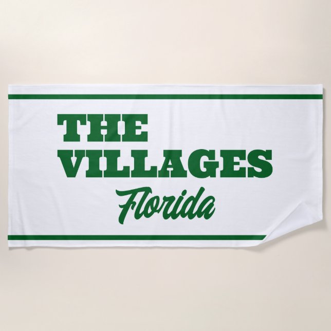 Toalha De Praia The Villages Florida Pool/Beach Towel (Frente)