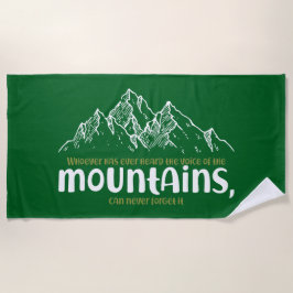 Toalha De Praia The Voice of the Mountains