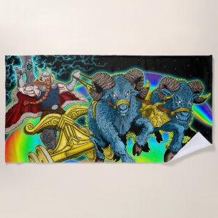 Toalha De Praia Thor's Chariot - Beach Towel